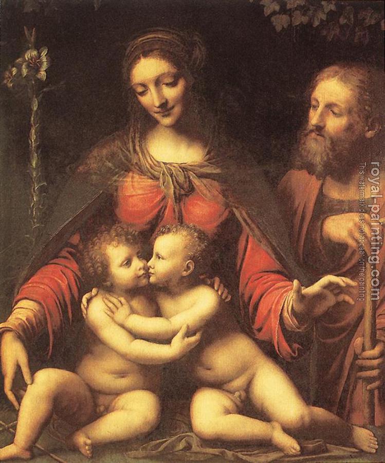 Bernardino Luini : Holy Family With The Infant St John